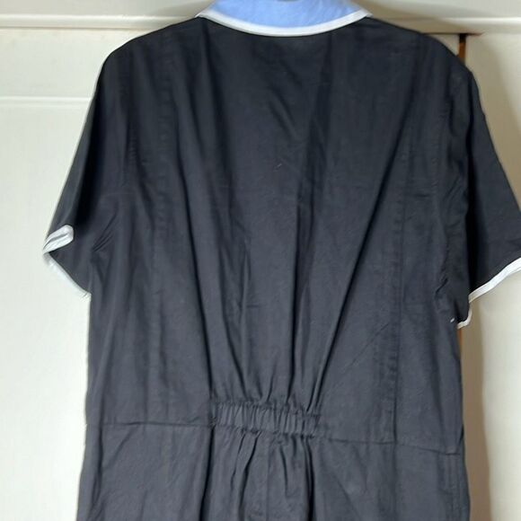 Hot Topic Black Shirt Collared Button Down Jumpsuit Plus Size 2 New Sample Piece - Picture 5 of 6